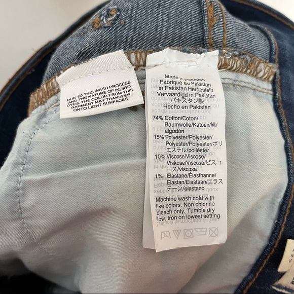 Madewell Tall Roadtripper Jeans Women’s Size 25T High Rise Bosner Wash Stretch - Picture 14 of 14